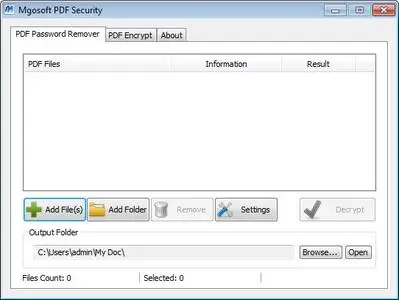 Mgosoft PDF Security 9.6.3 + Portable