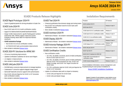 ANSYS SCADE 2024 R1