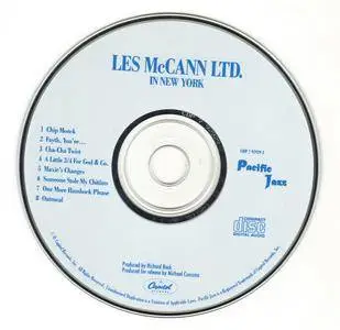 Les McCann - Les McCann Ltd. In New York (1961) {Pacific Jazz CDP 7 92929 2 rel 1989}