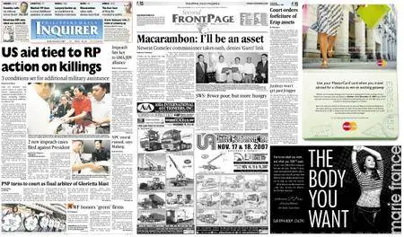 Philippine Daily Inquirer – November 06, 2007