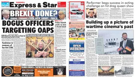 Express and Star Sandwell Edition – October 18, 2019