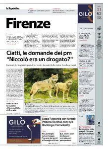 la Repubblica Firenze - 31 Marzo 2018