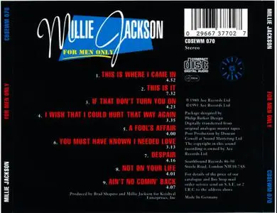 Millie Jackson - For Men Only (1980) [1993, Remastered Reissue]