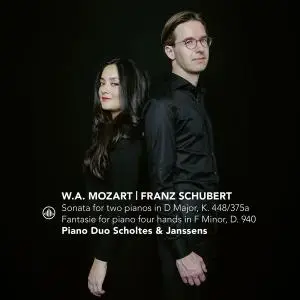 Piano Duo Scholtes and Janssens - Sonata for Two Pianos in D Major, K. 448-375a (2021) [Official Digital Download 24/96]