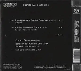Ronald Brautigam, Norrköping Symphony Orchestra, Andrew Parrott - Beethoven: Piano Concerto No. 5, Choral Fantasia (2010)