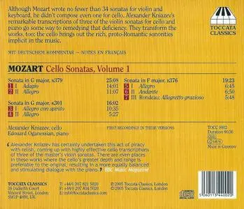 Alexander Kniazev, Edouard Oganessian - Mozart: Cello Sonatas, Vol. 1 (2005)