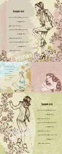 Fashion woman cards