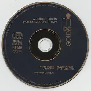Franz Schubert - Consortium Classicum - Octet F major D 803 (1997, MDG "Gold" # 301 0768-2)
