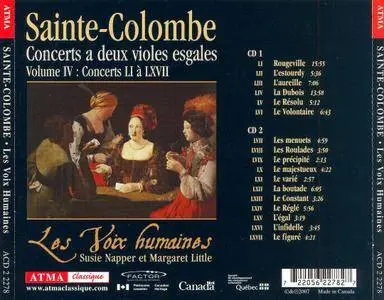Les Voix Humaines - Sainte-Colombe: Concerts a deux violes esgales, Volume 4 (2007)