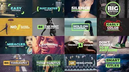 Fresh Titles Auto-Resizing Animated Typography Text Pack - Project for After Effects (VideoHive)