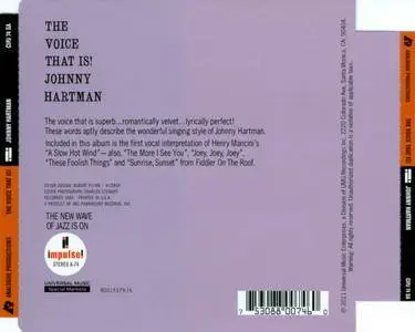 Johnny Hartman - The Voice That Is! (1964/2011)