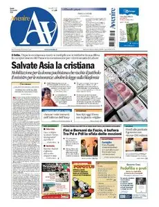 AVVENIRE 13 NOVEMBRE 2010