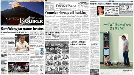 Philippine Daily Inquirer – March 29, 2016