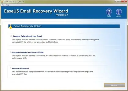 EaseUS Email Recovery Wizard 3.1