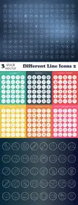 Vectors - Different Line Icons 2