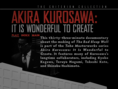 The Bad Sleep Well (1960) - (The Criterion Collection - #319) [DVD9] [2006]