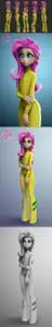 Fluttershy humanization