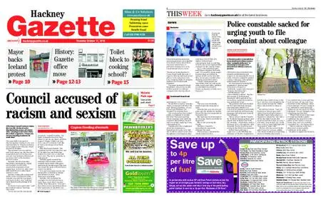 Hackney Gazette – October 11, 2018