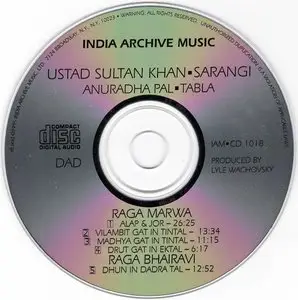 Ustad Sultan Khan - Raga Marwa/Raga Bhairavi (1995) {India Archive Music} **[RE-UP]**