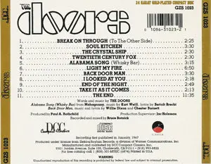 The Doors - The Doors (1967) [DCC GZS-1023, 1992] Proper