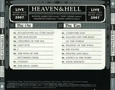 Heaven & Hell - Live From Radio City Music Hall (2007) {Japan 1st Press}