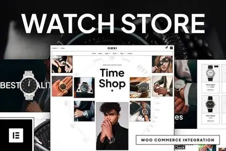 Clocki - Watch Store Elementor Pro Template Kit 51637689