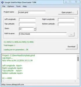 AllMapSoft Google Satellite Maps Downloader 7.996