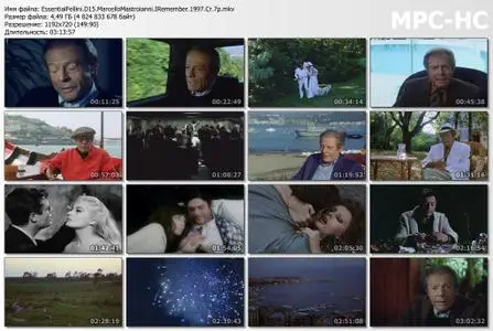 Marcello Mastroianni: I Remember / Marcello Mastroianni: mi ricordo, sì, io mi ricordo (1997) [Criterion Collection]