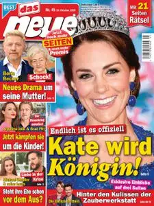 Das Neue – 30. Oktober 2020