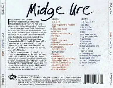 Midge Ure - Pure + Breathe...Plus (1991, 1996) [2CD] {2009 Expanded Remastered Edition}