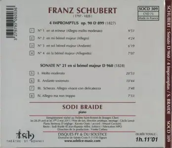 Sodi Braide - Schubert - 4 Impromptus op.90, Sonata D960 (2015) {Solstice}