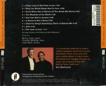 McCoy Tyner Trio with Symphony - What the World Needs Now: The Music of Burt Bacharach (1997) {REPOST}