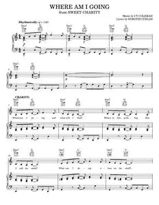 Where Am I Going - Cy Coleman, Dorothy Fields, Sweet Charity Musical (Piano-Vocal-Guitar)