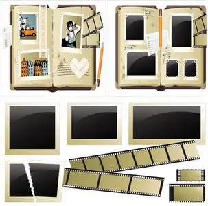 Photos and albums vector
