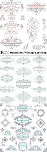 Vectors - Ornamental Vintage Labels 27