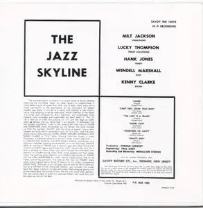 Milt Jackson - The Jazz Skyline (1956) {Savoy Jazz Japan CY-78997, Mini LP rel 1995}