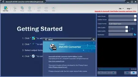 Aneesoft AVCHD Converter GOTD Edition 3.1.0.0