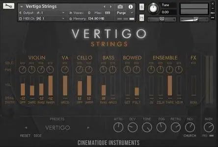 Cinematique Instruments Vertigo Strings KONTAKT