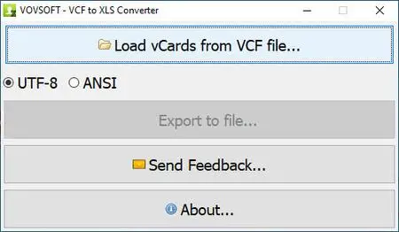 VovSoft VCF to XLS Converter 2.0 Multilingual + Portable