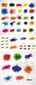 Grunge Paint Splashes Vector