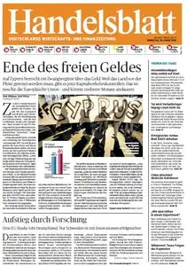 Handelsblatt vom Dienstag, 26. März 2013