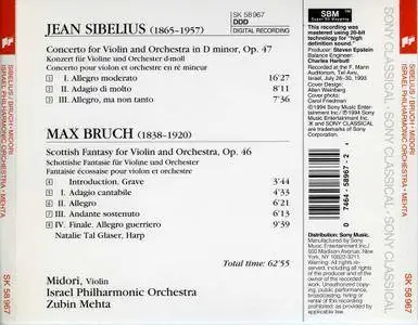 Midori - Sibelius: Violin Concerto, Bruch: Scottish Fantasy (1994)