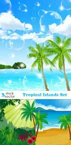 Vectors - Tropical Islands Set