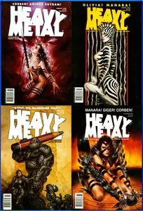 Heavy Metal Magazine, 1995 (Vol.18 №06, Vol.19 №01-05) + specials: Overdrive, Havoc