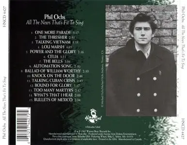 Phil Ochs - All the News That's Fit to Sing (1964) Reissue 1987