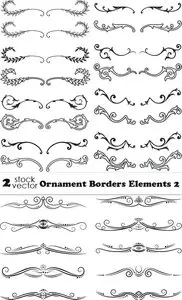 Vectors - Ornament Borders Elements 2