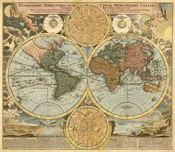 Vintage Old Maps Gold Collection