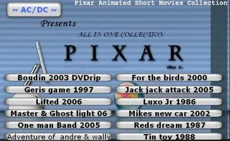 Pixar Animated Short movies collections