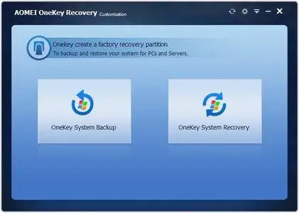 AOMEI OneKey Recovery Customization 1.6.2