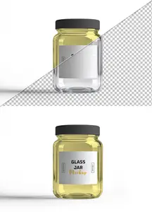 Glass Jar Mockup PSD 1688962965